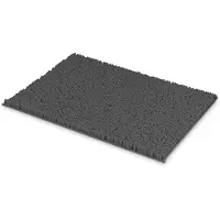 Unyqoos Zachte en Antislip Chenille Badmatten voor Veiligheid en Comfort - 40 x 60 cm - Donkergrijs