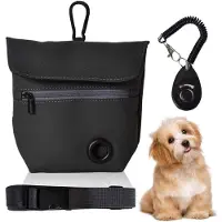 Unyqoos trainingsrugzak voor honden met magnetische sluiting – waterafstotend Oxford-materiaal, geïntegreerde poepzakhouder en clicker, compact formaat