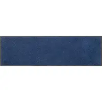 Unyqoos Wasbare en deurmat blauw voor binnen en buiten 35 x 120 cm