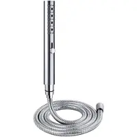 Unyqoos Waterbesparende metalen handdouche met massagefunctie en siliconen mondstuk