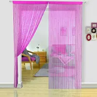 Unyqoos Kleurrijk Kralengordijn voor Deuren en Interieur Decoratie, Textiel, 90 x 245 cm, Roze
