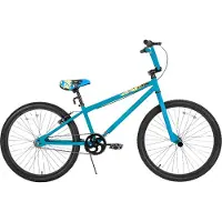 Happiq BMX-fiets – Voor tieners en volwassenen – Beginners tot gevorderde / 2 haringen – Blauw / 61–66 cm