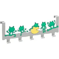 Unyqoos Verchroomde deurkapstok met vijf stevige haken voor optimale opbergruimte