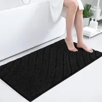 Unyqoos Zachte en Absorberende Badmat met Antislip voor Badkamergebruik 60x120 cm