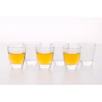 Unyqoos Set van 6 vaatwasmachinebestendige shotglazen voor feestelijke gelegenheden