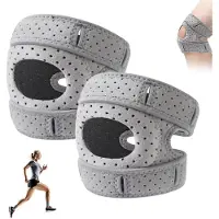 Unyqoos Verstelbare Kniebandage Set voor Optimale Patella Ondersteuning bij Sport