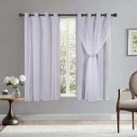 Unyqoos Elegant en Praktisch: Dubbelgelaagde Gordijnen met Lichtdoorlatende Voile