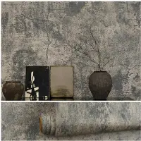 Unyqoos Zelfklevende decoratieve betonlook folie voor muren en meubels