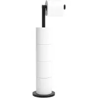 Unyqoos Stijlvolle Vrijstaande Toiletpapierhouder voor Badkamer met Modern Ontwerp en Eenvoudige Installatie