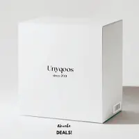 Unyqoos Bruine voile gordijnsjaal met oogjes voor sfeervolle raamdecoratie