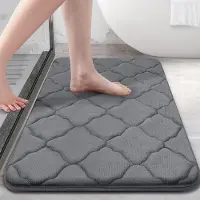Unyqoos Zachte en Antislip Traagschuim Badmat voor Comfort en Veiligheid in de Badkamer