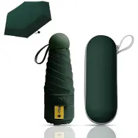 Unyqoos Draagbare en compacte paraplu met capsulehoes voor alle seizoenen