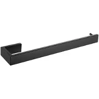 Unyqoos Stijlvolle en Handdoekhouder van Roestvrij Staal voor Badkamer en Keuken, Zwart Mat, 35 cm