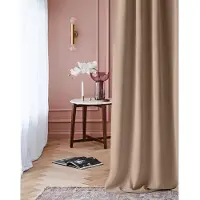 Unyqoos 140X250 Elegante beige verduisterende gordijn met plooiband voor woonkamer en slaapkamer