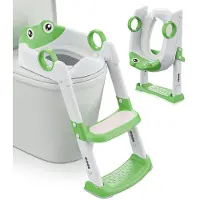 Unyqoos Kindvriendelijke toilettrainer met verstelbare trap en comfortabele zitting
