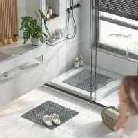Unyqoos Wasbare antibacteriële antislip douchemat voor een veilige en frisse badkamer
