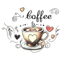 Unyqoos Decoratieve koffie muurstickers voor keuken en kantoor inrichting