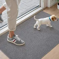 Unyqoos Superieure Antislip Vuilvangmat voor Binnengebruik - Wasbaar, Absorberend en Waterbestendig - 44 x 76 cm