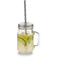 Unyqoos Stijlvolle vijfdelige set met drinkglazen en houten kist voor thuisgebruik
