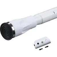 Unyqoos Verstelbare telescoopstang met zuignap voor douche en badkamer, 109-259 cm