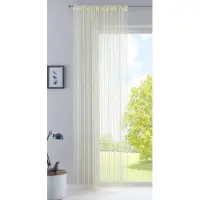 Unyqoos Draadgordijn in Luxe Crème met Plooiband voor Stijlvolle Ruimtedeling en Decoratie