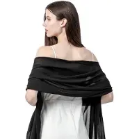 Unyqoos Stijlvolle en Veelzijdige Dames Chiffon Sjaal voor Alle Gelegenheden, 170 x 45 cm