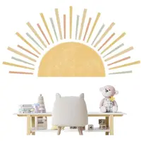 Unyqoos Boho Zonsopgang Muursticker voor Sfeervolle Kinder- en Woonkamers