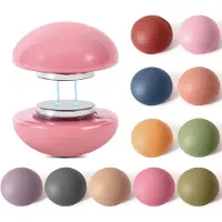 Unyqoos Set van 24 ronde magneten in verschillende kleuren – matte magneten voor koelkast en prikbord, decoratief voor foto's, notities en documenten