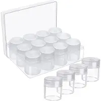 Unyqoos Transparante Opbergdoos Met 12 Uitneembare Containers Voor Creatieve Accessoires En Meer