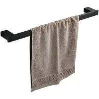 Unyqoos Stijlvolle zwarte handdoekstang van 40 cm voor badkamer en toilet