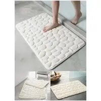 Unyqoos Zachte en veilige badmat met antislip functie voor badkamer en douche