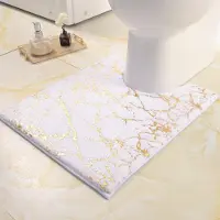 Unyqoos Elegante Badkamermat Met Antislip Eigenschappen En Luxe Gouden Details