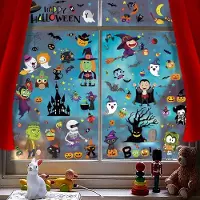 Unyqoos Veelzijdige Halloween raamstickers set voor sfeervolle feestdecoratie