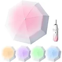 Unyqoos Automatische Stormbestendige Zakparaplu met UV-Bescherming en 8 Ribben voor Regen en Zon