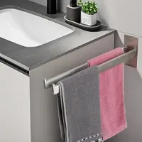Unyqoos Dubbele zelfklevende handdoekhouder voor badkamer en keuken zonder boren