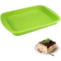 Unyqoos Rechthoekige siliconen bakvorm voor brownies en meer, BPA-vrij en antiaanbaklaag