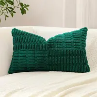 Unyqoos Decoratieve corduroy kussensloop met gestreept boho design voor elke woonruimte