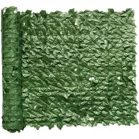 Unyqoos Kunstplant - Efeen haag, 300 x 66 cm – Groen, PVC, weerbestendig en onderhoudsvrij, geschikt voor balkon/tuin, voor privacy en geluidsisolatie