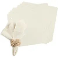 Unyqoos Set van 10 premium mousseline servetten voor tafeldecoratie en feesten kerstdiner