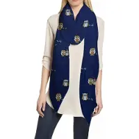 Unyqoos Elegante dames sjaal met uilenpatroon voor dagelijks comfort