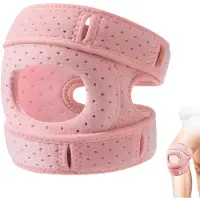 Unyqoos Verstelbare kniebrace met patella-gelpads voor sport en gewrichtsstabilisatie