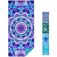 Unyqoos Extra grote lichtgewicht microvezel strandhanddoek 180 x 80 cm voor zwembad, camping en vakantie