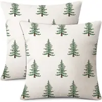 Unyqoos Set van twee kerstkussenhoezen voor sfeervolle winterdecoratie in huis