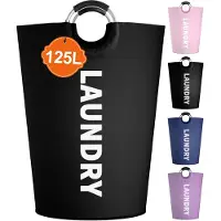 Unyqoos Opvouwbare wasmand van 125 liter met comfortabele handgreep en waterdichte coating