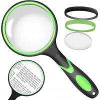 Verk Group Lupa - Klassiek Vergrootglas - 100mm - 3x Vergroting - Glas