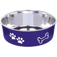 Unyqoos Blauwe antislip hondenvoerbak van 20 cm met een inhoud van 1,8 liter