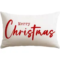 Unyqoos Kerstkussenhoes van polyester linnen voor sfeervolle decoratie in huis