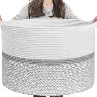 Unyqoos Decoratieve Opbergmand voor Kinderkamer en Woonkamer, Wasmand met Handvatten, Groot Formaat, Multifunctioneel