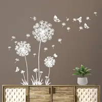 Unyqoos Decoratieve bloemenmuursticker voor woonkamer, slaapkamer en keuken
