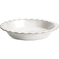 Unyqoos Keramische ovenschaal voor taarten en quiches met golvende rand, 22,9 cm